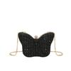 Small Handbag with Butterfly Clasp, Small Square Bag with Chain Strap for Cross-body Carrying, Red Envelope
