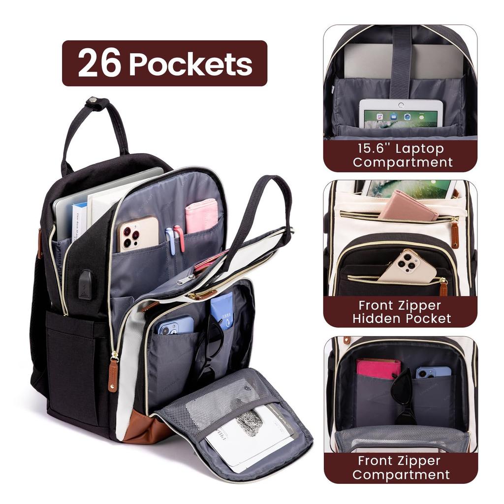 Backpack For Women Fits 15.6 Inch Laptop Bag School Backpacks Travel Work Anti-Theft Bag Business Waterproof College Backpack