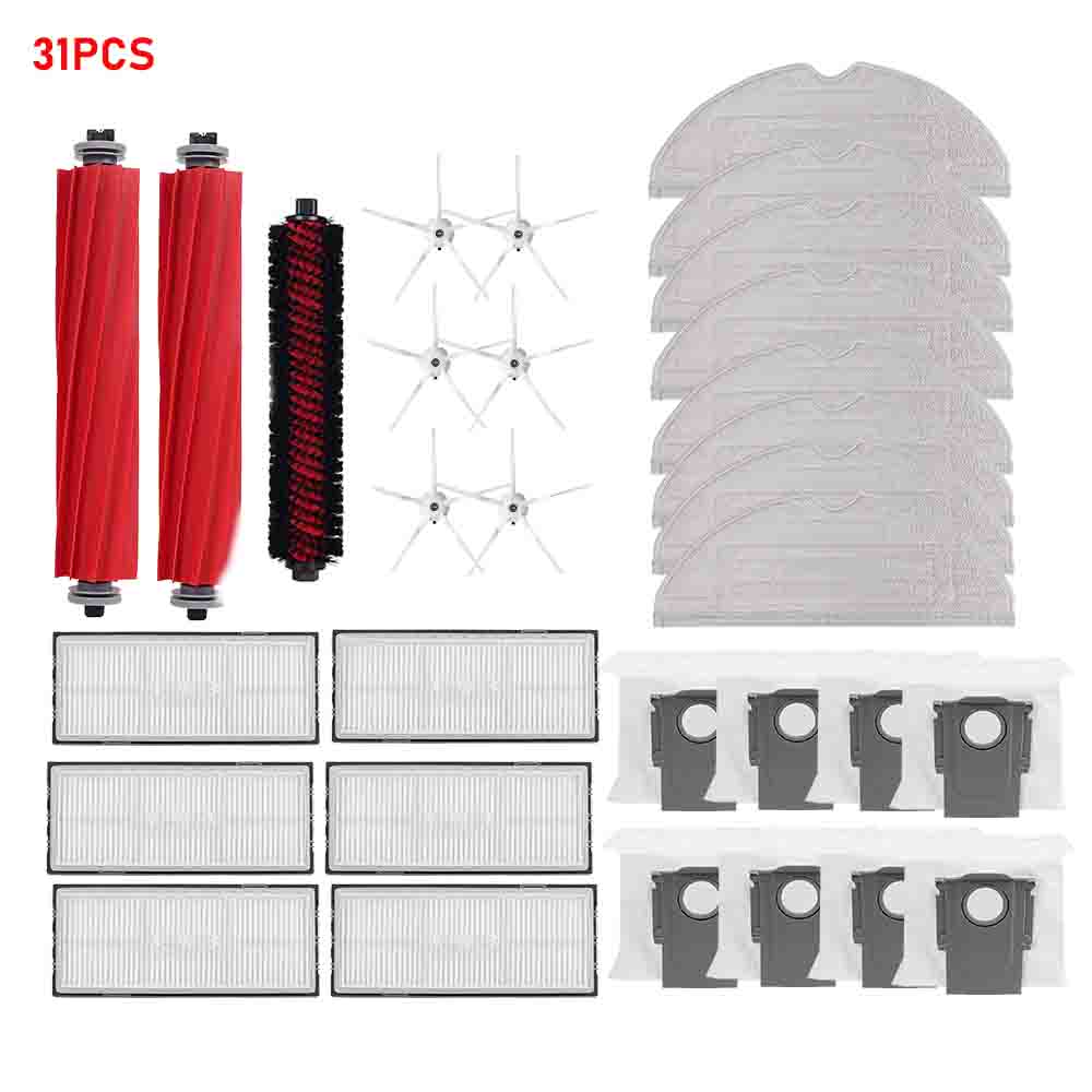 Mop Cloths Filters Main Side Brush Dust Bags Parts Fit For Roborock G11S Pro/S7 Pro Ultra/S7 Maxv Ultra/S7 MaxV/S7 MaxV Plus