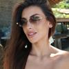 Geometric Square Metal Frame Sunglasses With Uv400 Protection For Fashionable Outdoor Activities