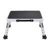 Ein-Stufen-Hocker Multifunktional Tragbar Faltbar Ein-Stufen-Leiter mit Rutschfester Plattform Gummifüßen für Hausarbeit
