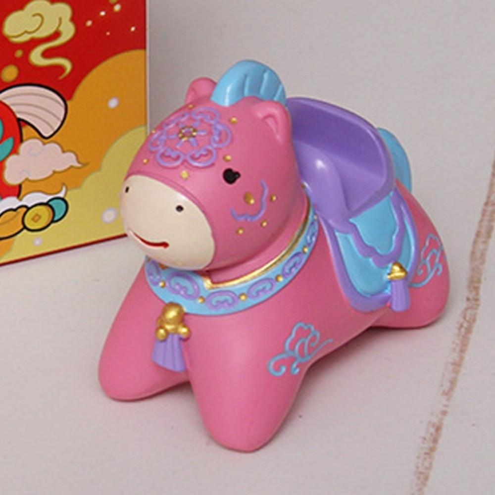 Chinese Style 2026 Horse Ornaments Holder Mascot 2026 Horse Year Figurines  Spring Festival