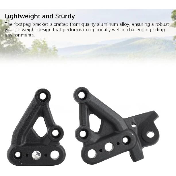 Footpeg Bracket, Durable CNC Aluminum Alloy Footpeg Mount Kit for Electric Dirt Bike Riders, Off Road Enthusiasts, Motorcycle Upgrade Scenarios