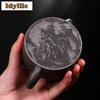 180ml Handmade Yixing Purple Clay Teapot Handmade Large Caliber Pot Raw Ore Azure Mud Kettle Chinese Zisha Teaset Drinkware Gift