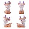 Reindeer Car Decoration Resin Animal Statue Mini Elf Deer Figurine  Home