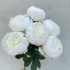 Artificial Peony Silk Flowers Bouquet Fake Flowers Arrangement Vintage Wedding Decoration Home Decor 1 Bunch 7 Head