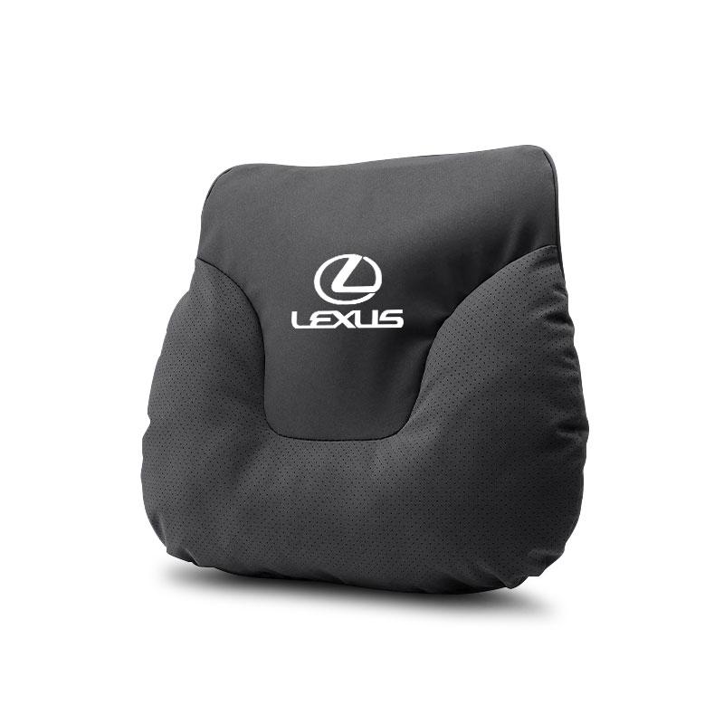 Suede Car Headrest Waist Pillow Car Accessories For Lexus RX330 IS250 Ct200h ES300h RX350 LS460 GX470 Neck Pillow Lumbar Support