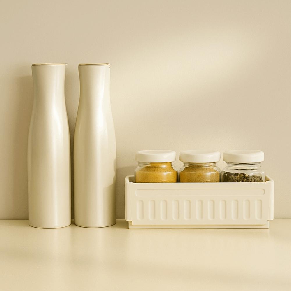 Plastic Expandable Storage Box Stackable Food Storage Container Bathroom