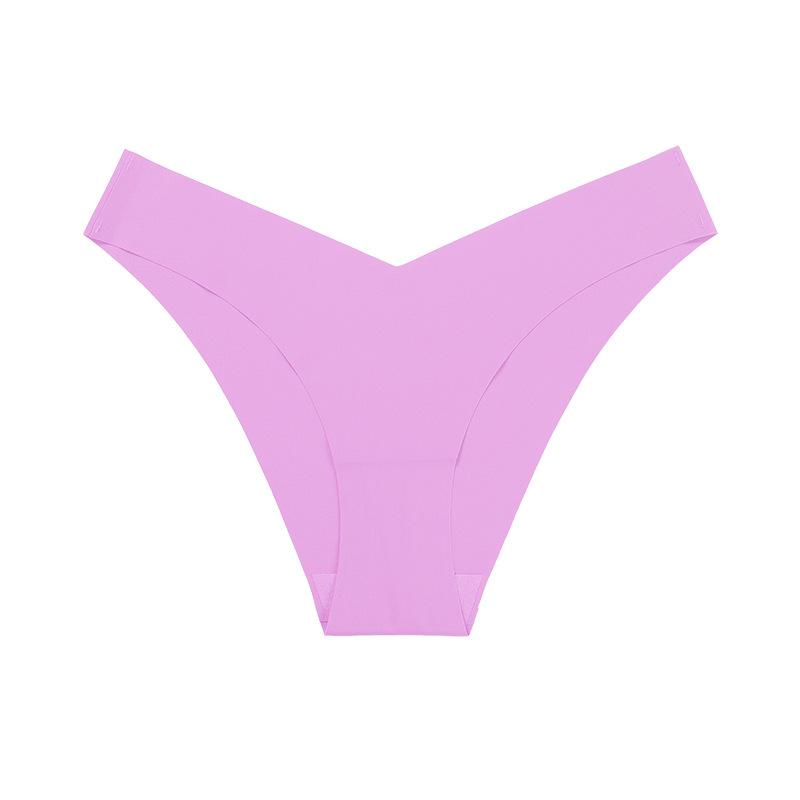 Jednodílné bezešvé spodní prádlo s nízkým pasem a plus size pro dámy, z ledového hedvábí, s tenkým bavlněným klínem, prodyšné, sportovní fitness kalhotky