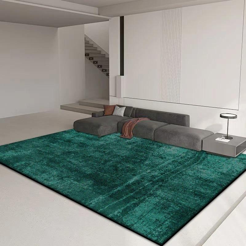 

Solid Color Living Room Carpet Simple Rugs for Bedroom Decoration Maison Dirt Resistance Black Floor Mat Large Area Parlor Rug 80x120cm