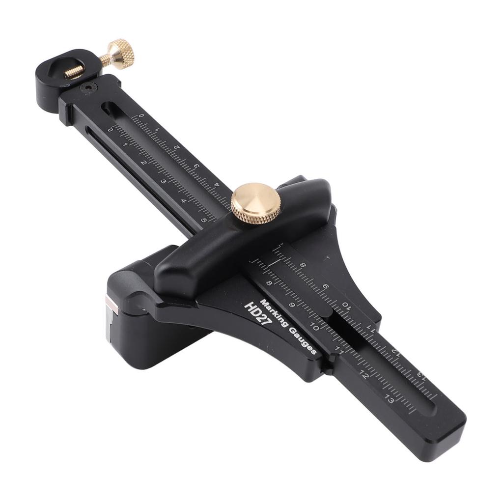 Woodworking Scriber Aluminium Alloy Multifunctional Marking Line Ruler T Type Positioning Scribing Line Drawer for