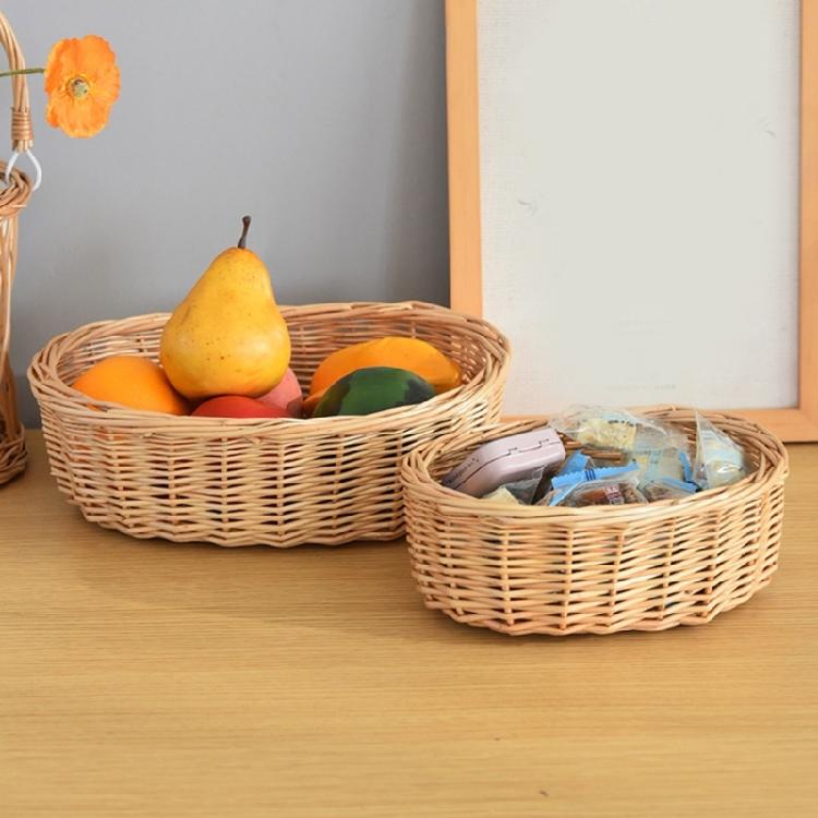 Handcraft Rattan Fruit Bowl Portable and Sturdy Designs Enhances The Beauty Of Your Household Environment Storage
