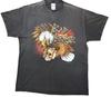 Bad To The Bone Thunder Sportswear Vintage Eagle Skull Biker Tee Large Unisex T-Shirt