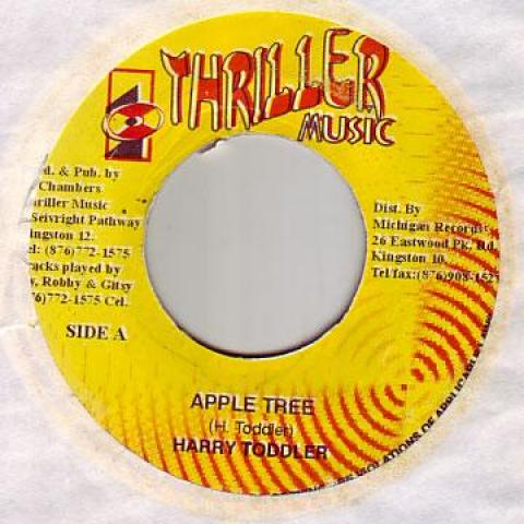 

7-дюймовая пластинка HARRY TODDLER - Apple Tree Thriller 1993 Ямайка Регги, Ска и Даб