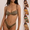 New Bikini Sexy Solid Color Swimsuit Women's Split Swimsuit