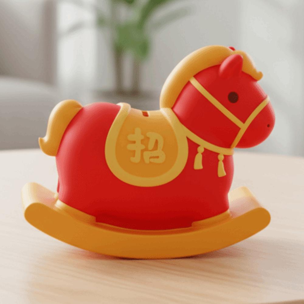 Anti Drop Horse Year Piggy Bank Decorative Horse Piggy Bank Ornament Children/Kids