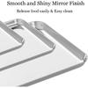Wildone Baking Sheet Set of 3, Stainless Steel Cookie Sheet Baking Sheet Pan, 9/12/16 Inch, Non Toxic & Heavy Duty & Easy Clean