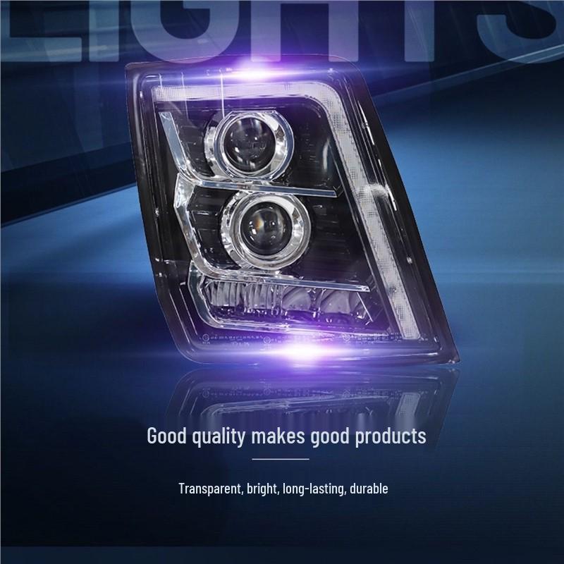 Shaanxi Delong X3000 LED Headlight Kit: Dual Lens, Flowing Turn Signal, Super Bright