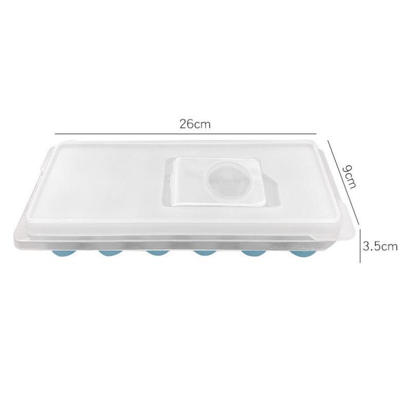Silicone 9/12 Grid Giant Silicone Ice Cubes Square Tray Mold Orange Non-Toxic Durable Wine Ice Cube Bar Blocks Maker