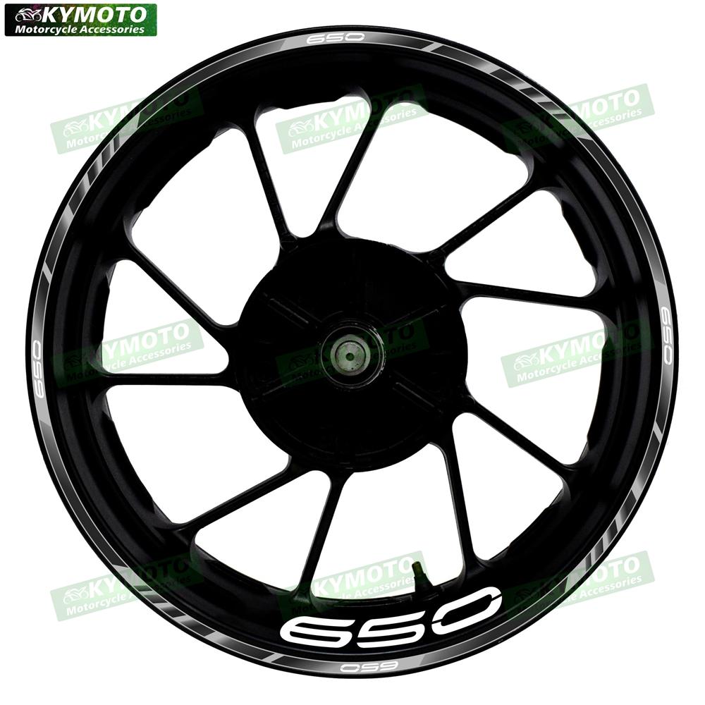 For Z650 Z 650 motorcycle accessories 17 inch front and rear wheel decals fairing hub reflective rim stripe sticker decoration