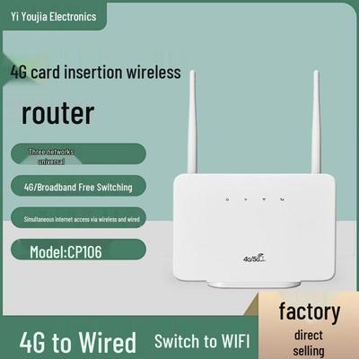 CP106 4G LTE WiFi Router with SIM Card Compatibility for Home Use