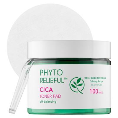 Phyto Lilyful Cica Toner Pad 210ml, 100 Stück, 1 Stück