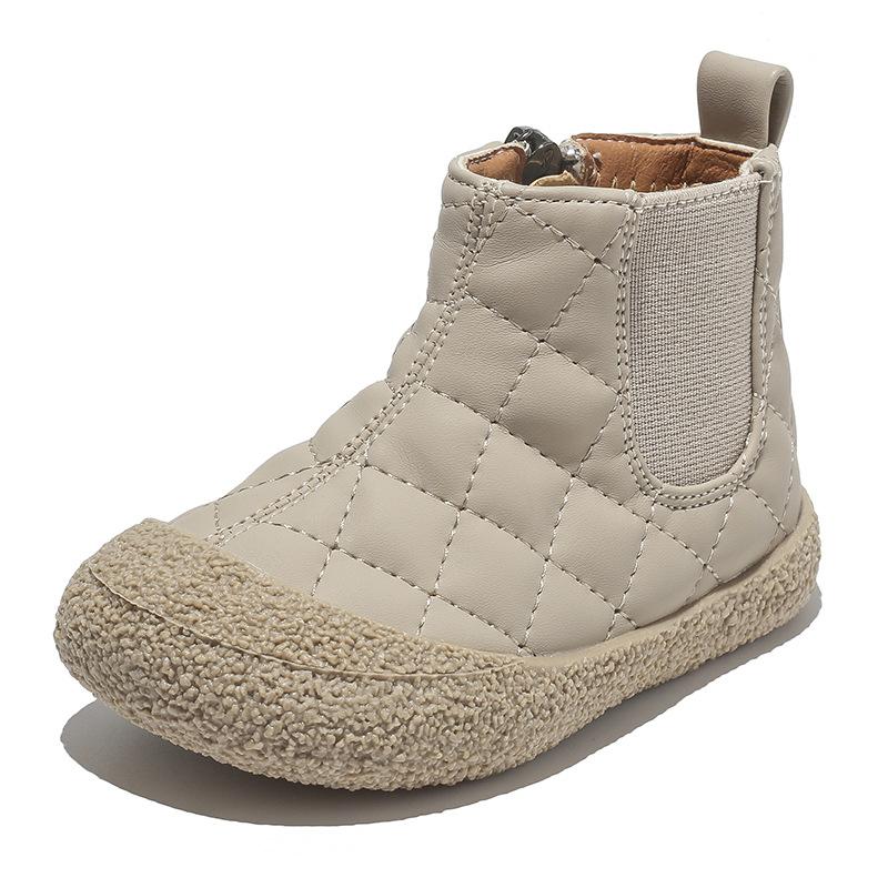 Winter New Solid Girls' Cotton Shoes Short Boots