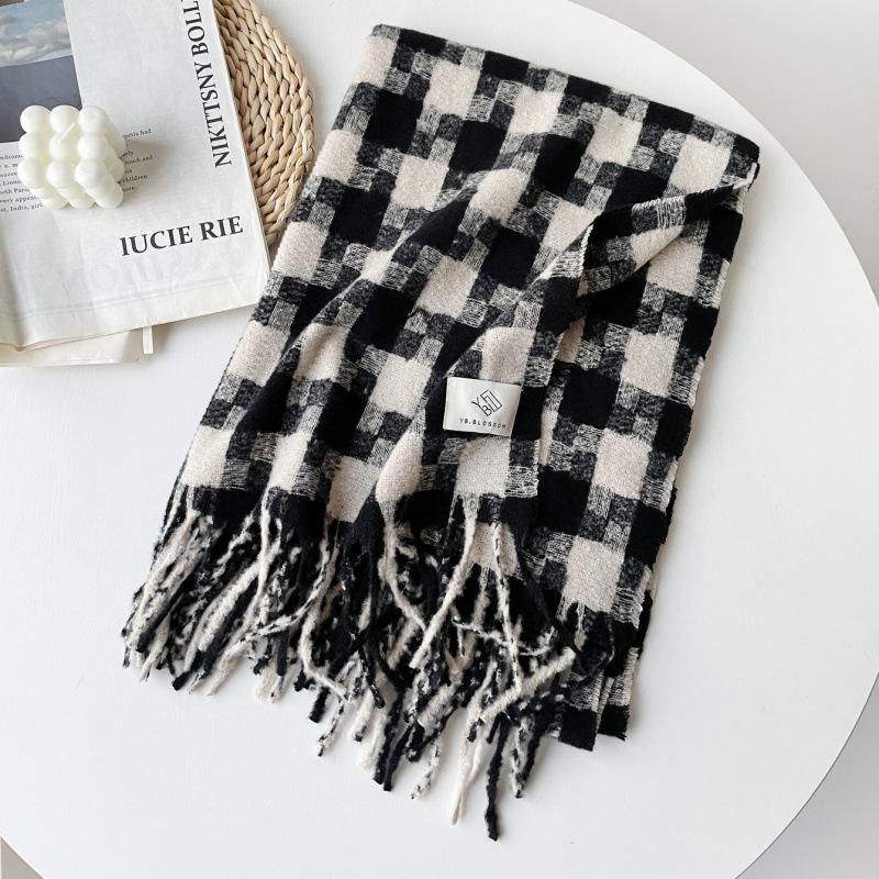 Four Seasons Available New Women'S/Men'S Versatile Haircoat Imitation Cashmere Scarf Warm Medium Scarf Shawl