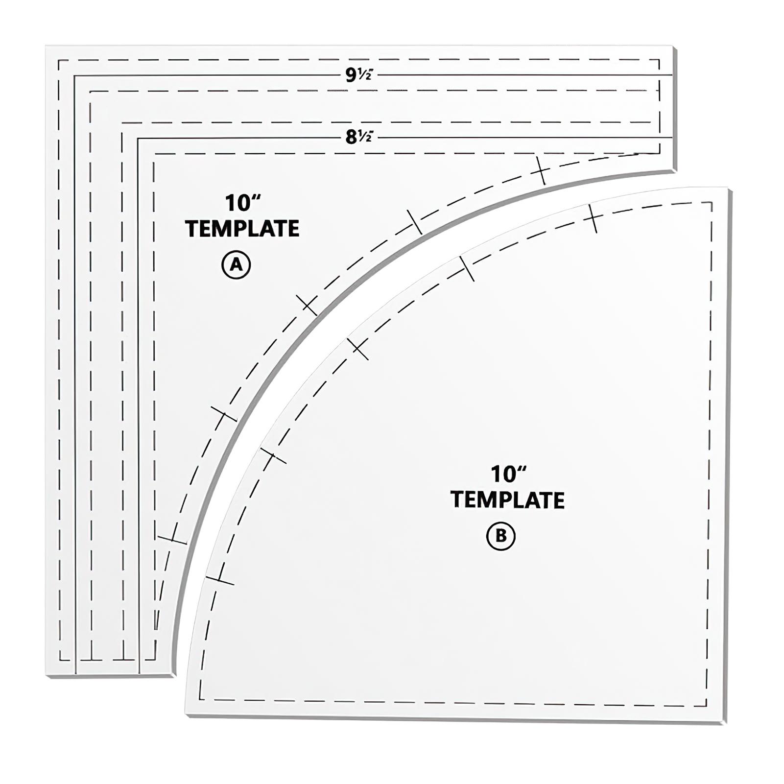 

Drunkard s Path-Quilting Template Set Large Curved Acrylic Quilting Ruler for Sewing Knitting quilting templates acrylic As Shown