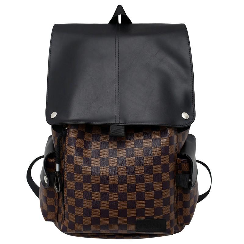 Tooling Style Backpack Male High School College Student Schoolbag Female Junior High School Student Large Capacity Soft Travel Computer Backpack Trend