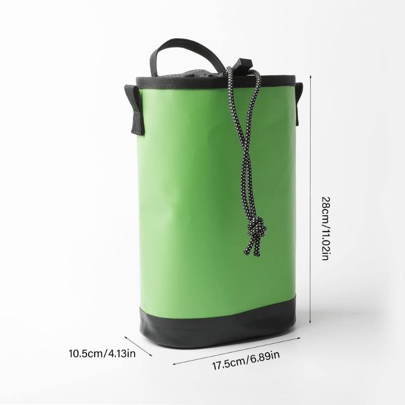 Heavy Type 5L Tool Bag with Hanging Rings Durability Water Resistant Storage Bag for Construction and Hiking Gear