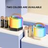 Karaoke Machine Mini Wireless Microphone and Speaker Set with 2 Microphone RGB Color Light Handheld Mic Gifts for