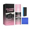 Car Interior Multi Purpose Cleaner Stain Remover With Brush Tool Lemon Scent Gentle Formula for Seats Dashboard Carpets Interior Care