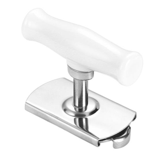 

Stainless Steel Jar Opener with T-Handle Multi-Function Bottle Can Lid Remover for Kitchen Ergonomic Rust-Proof Essential Tool for Arthritis & Weak белый