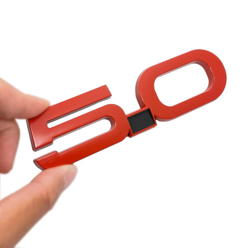 

5,0 автомобильная наклейка, эмблема, значок на задний багажник, наклейка для F1ord M1ustang GT 500 Cobra Focus Mondeo Fiesta красный