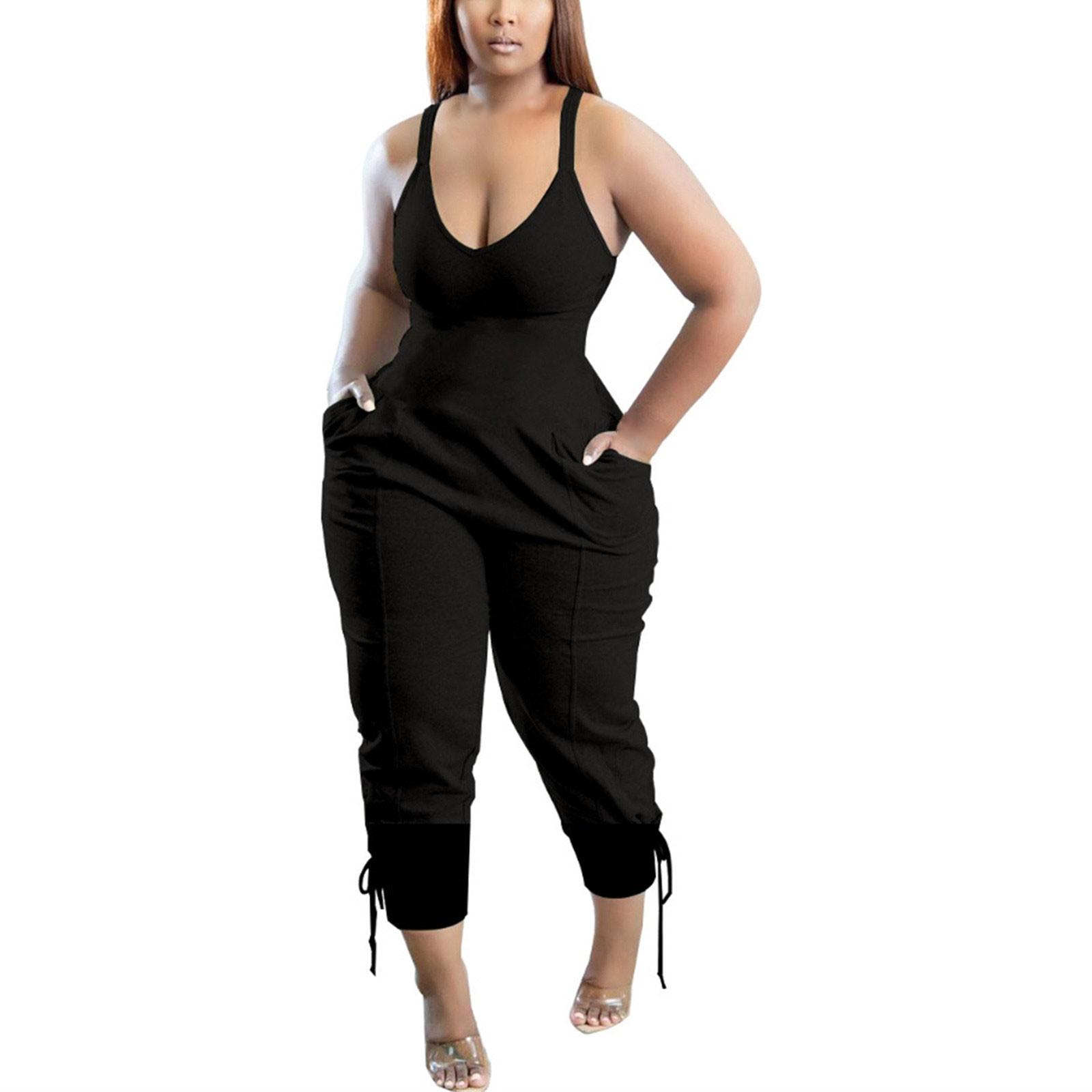 

Наряды для женщин, сексуальные летние джоггеры, укороченный топ на бретелях, спортивные костюмы, байкерский короткий комплект, одинаковые комплекты, спортивный костюм XXL чёрный