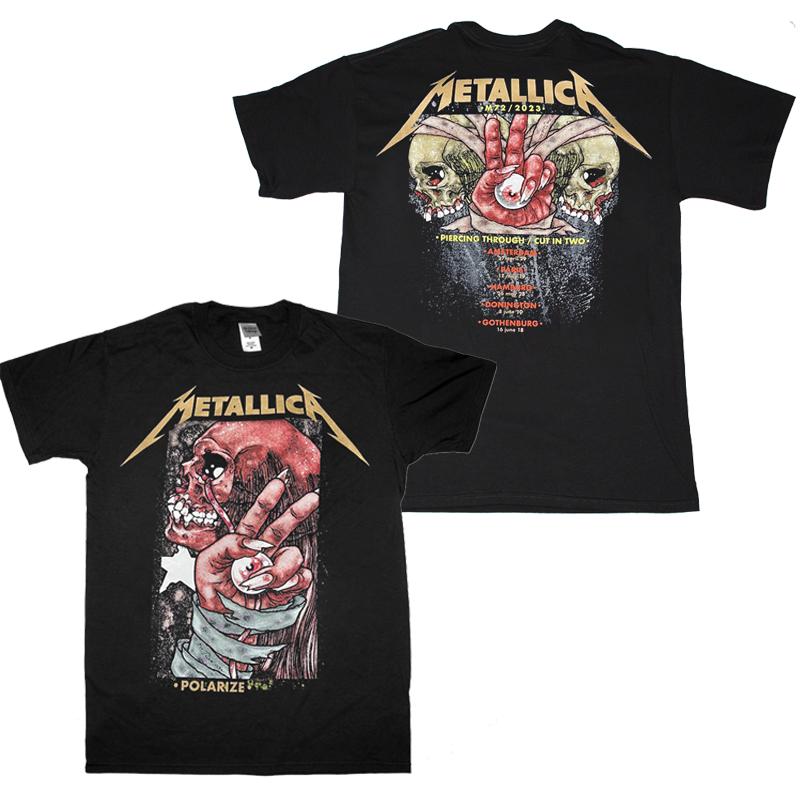 

Черная футболка унисекс Metallica Europe 2023 Tour Event