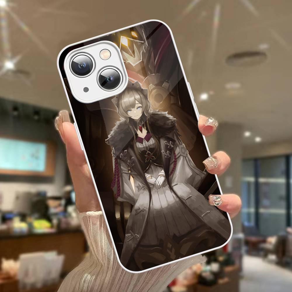 Jeu Genshin Impact Sandrone Verre Trempé Pour iphone 14 13 12 11 Pro Mini XS MAX 14Plus X XS XR Fundas