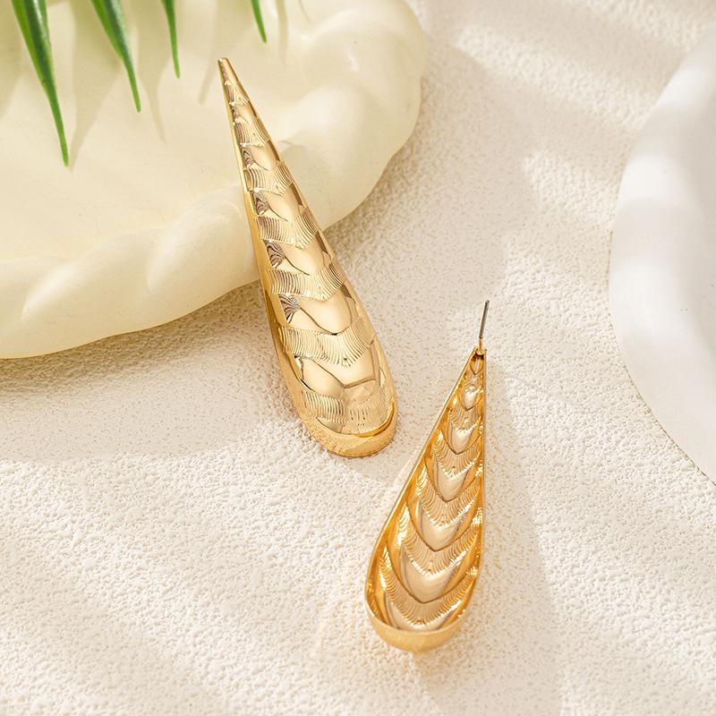 European and American fashion personality exaggerated water drop earrings set personalized earrings