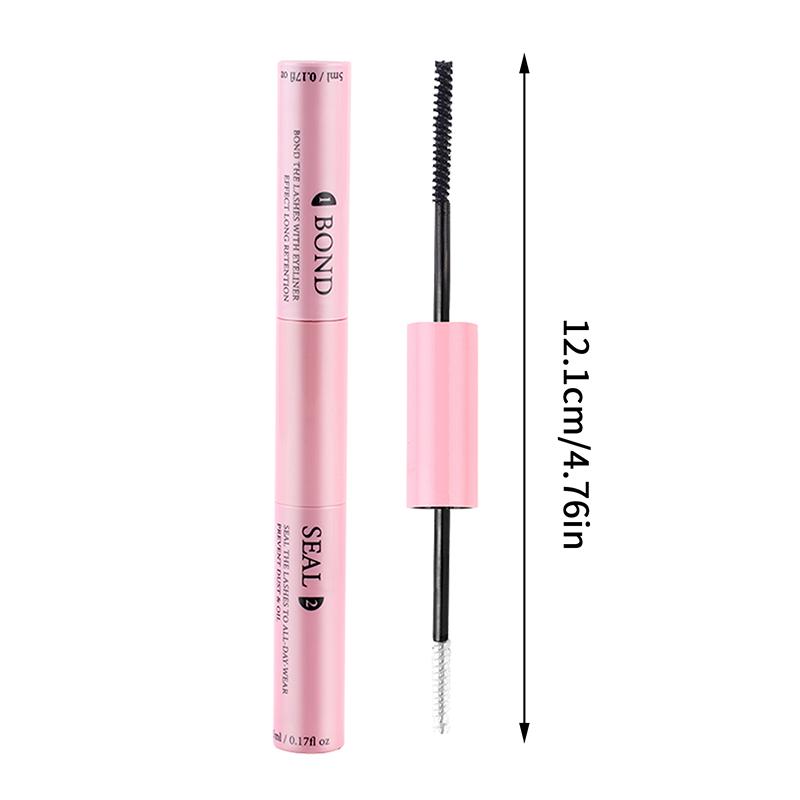 Adeziv și Sigilant pentru Gene pentru Gene în Grupuri DIY, Adeziv pentru Gene de Lungă Durată, Fixare, Rezistent la Apă, Aplicator Mascara, Adeziv pentru Gene False cu Două Capete