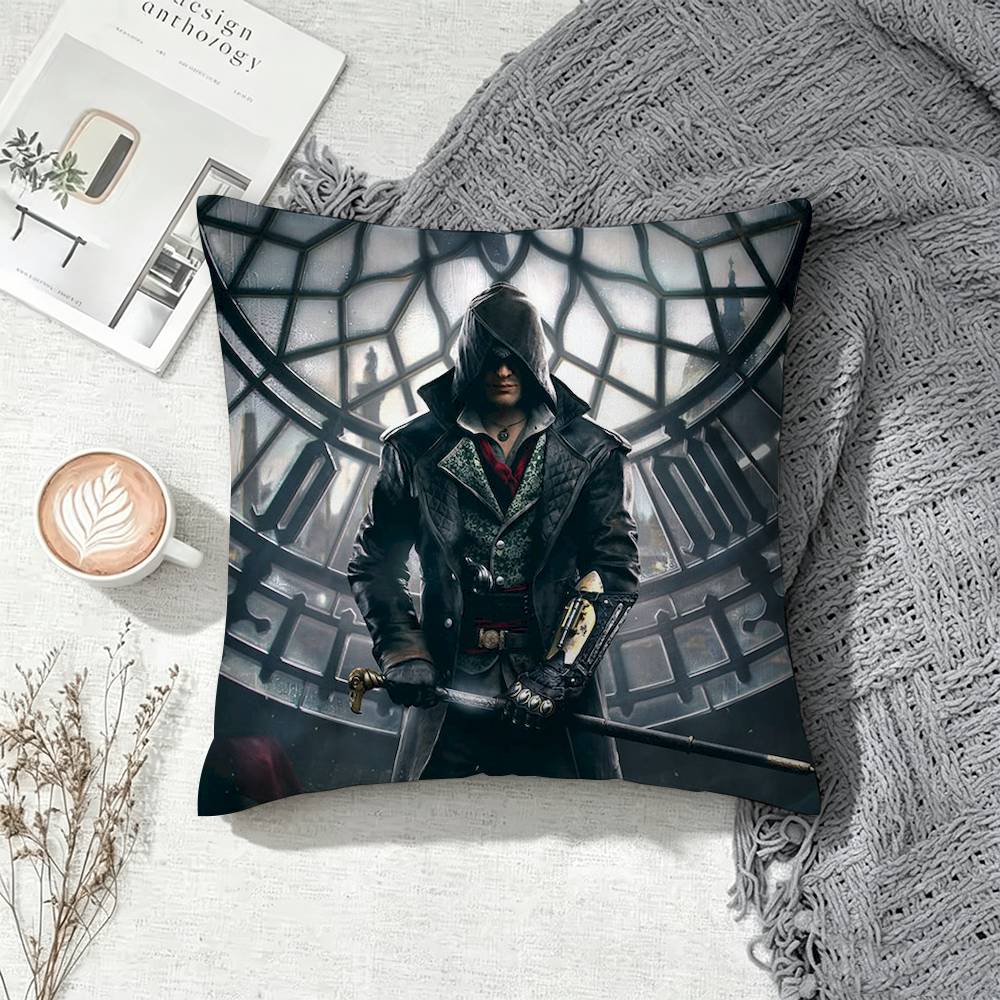 Popular Adventure Game Assassin Creed Double-Sided Printed Cushion Cover Bedroom Bedside Sofa Pillow Case