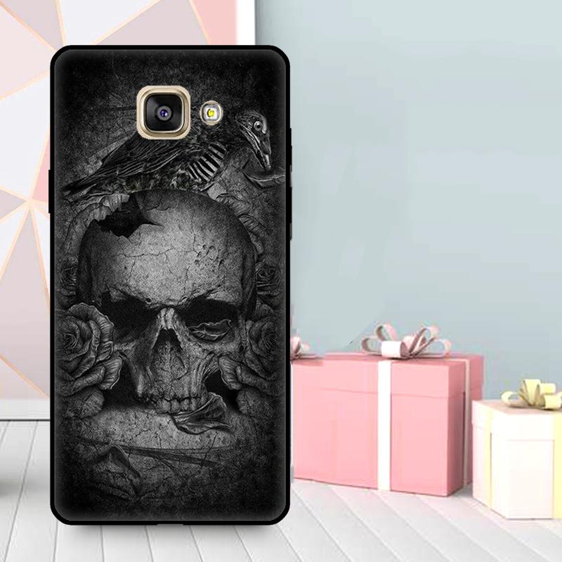 Crow Raven Dark Skull Case For Samsung Galaxy J7 J5 J3 2017 J1 A3 A5 2016 A9 A7 A6 A8 J8 2018 J6 J4 Plus Cover