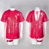 Women's Sequin T-Shirt Dress Sparkly Casual Short Sleeve Party Club Outfit Costume