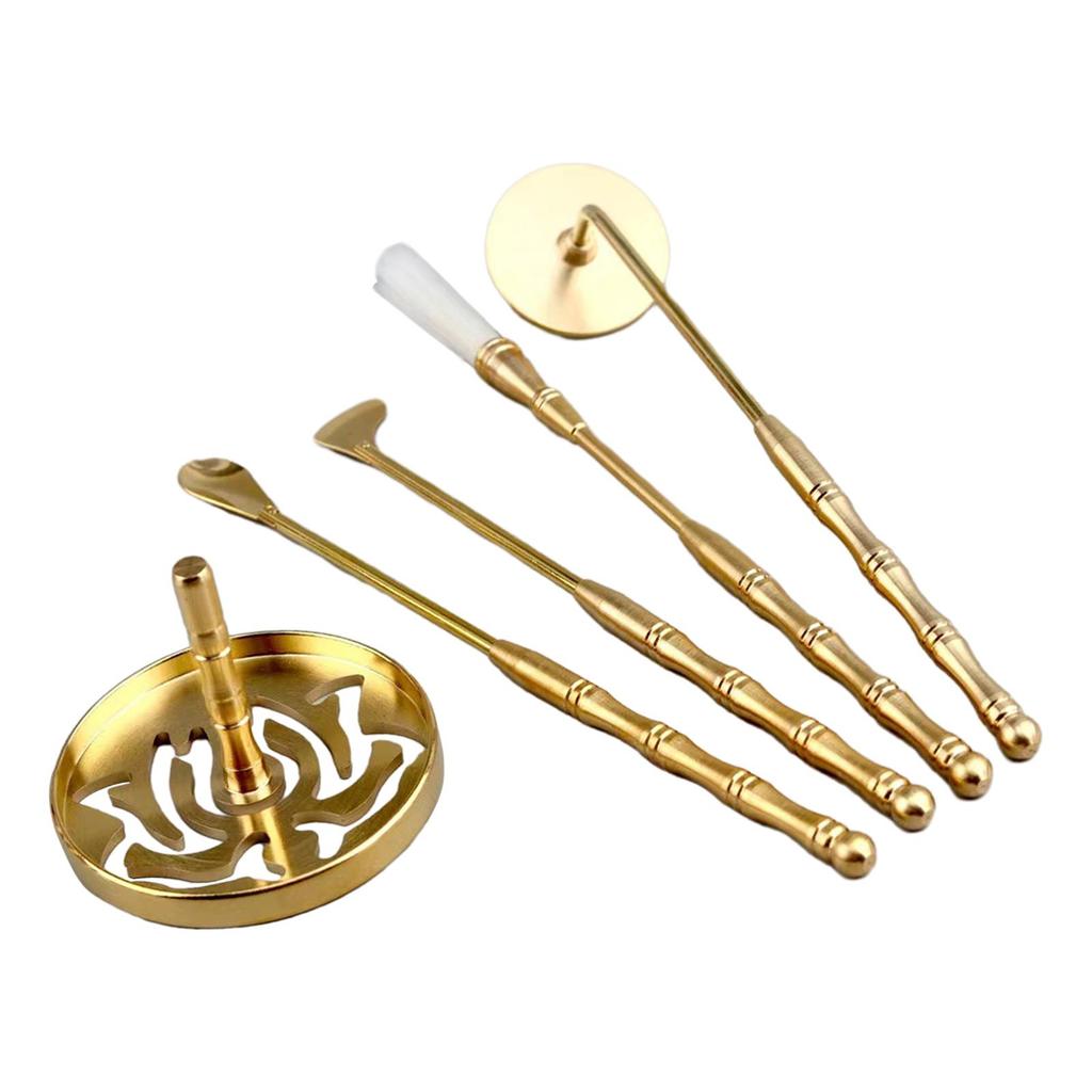 5x Incense Making Set Incense Lotus Seal Professional DIY Incense Fragrance Accessories Powder Incense Burner Set for Festivals