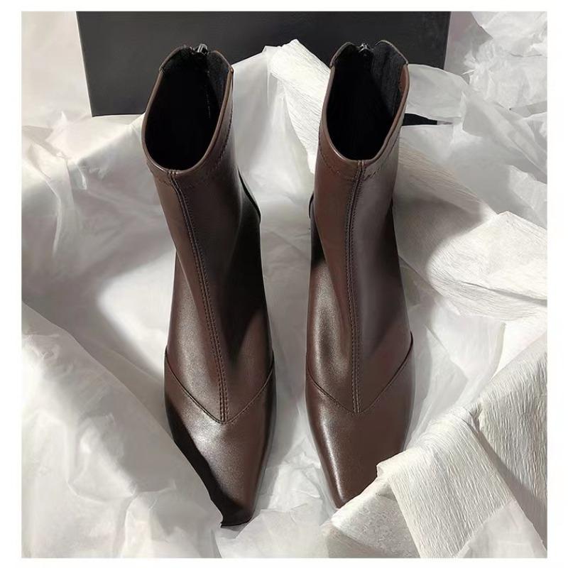 Fashion Autumn Women Ankle Boots Shoes Fashion Pointed Toe Ladies Short Boot Square Low Heel Casual Winter Boots Women's Footwear