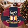 Bradford City AFC Pattern Round Rug, Indoor/Outdoor Mat, for Picnic, Gameroom, Bedroom, Office, Living Room, Home Decor Carpet, Birthday Gift