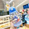 Summer Portable Straw Water Cup Large Capacity Water Bottle Student Carrier Kettle Girls Cute Straw Cup with shoulder strap