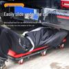40-Inch Foldable Car Repair Lay-Down Board & Stool with Thickened Casters