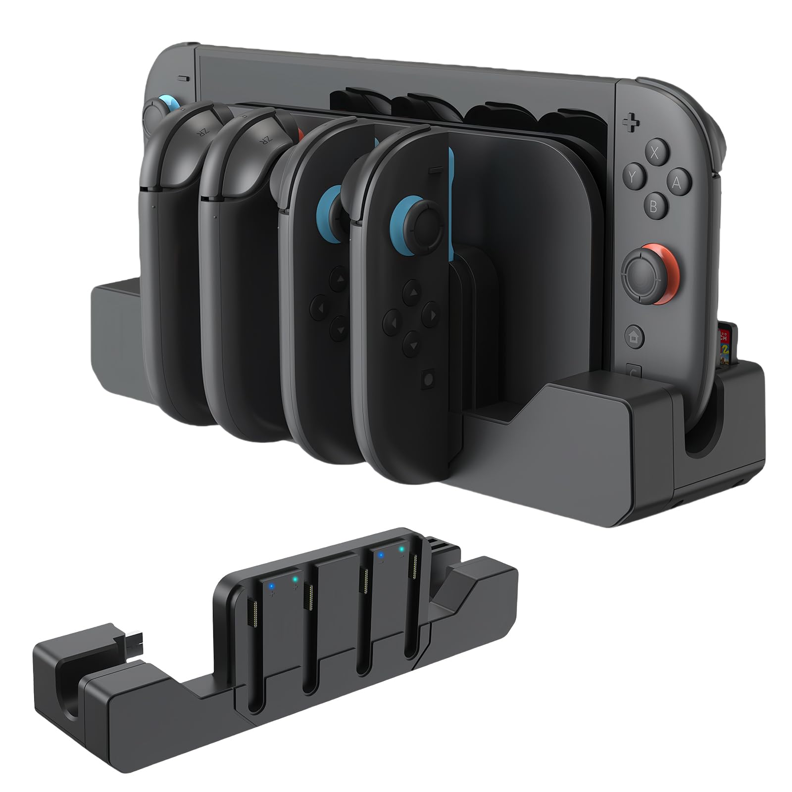 

AriKroii Charging Stand for Switch 2 2 for Simultaneous Charge for 4 2 Integrated Switch 2 Controller Charging Storage LED Cable Included Joy-Con [New