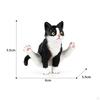 Cat Figurines Artifical Realistic Small Figures Toy, Figurine for Decor Birthday Gift Cake